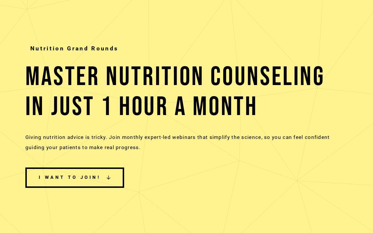 Nutrition Grand Rounds